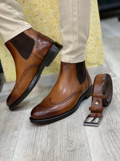 Ade Brown Chelsea Boots - Elegant Leather Footwear for Every Occasion