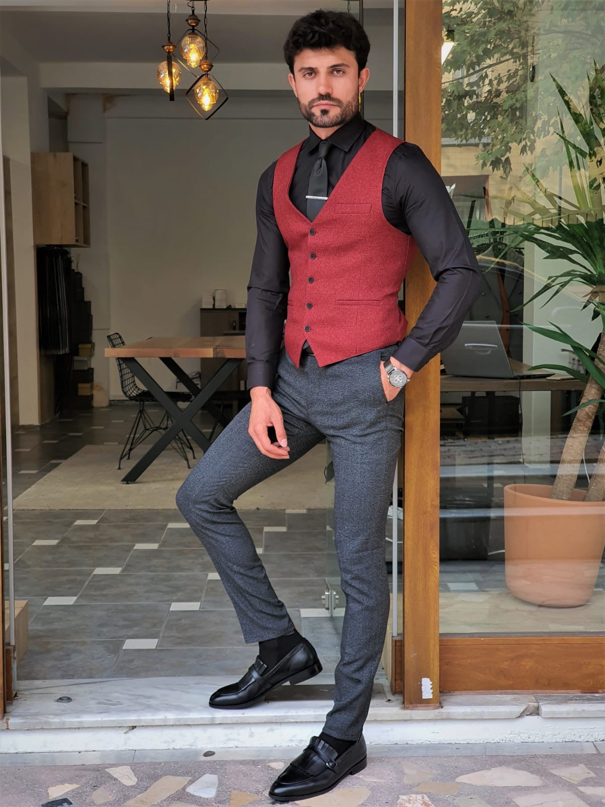 Henderson Claret Red Slim Fit Suit – Elegant Versatility for Every Occasion