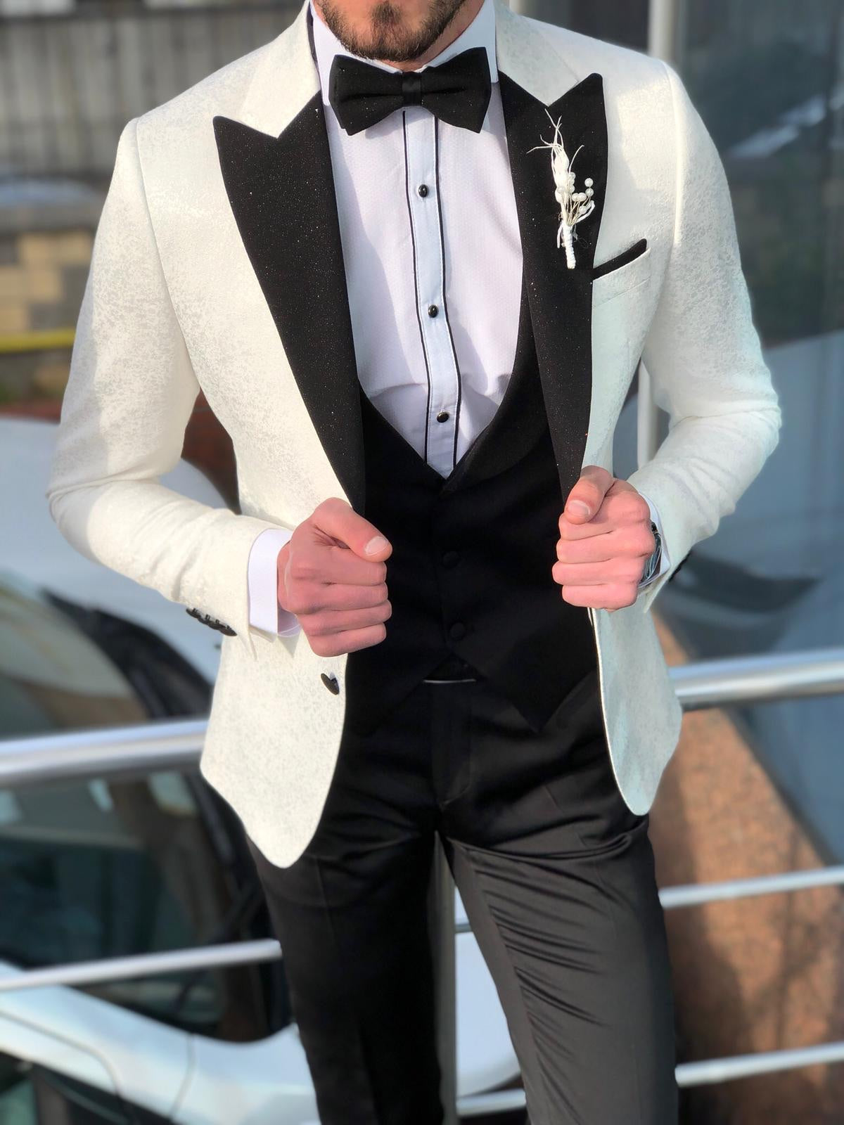 Bernard White Slim Fit Tuxedo