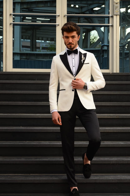 Bernard White Slim Fit Tuxedo